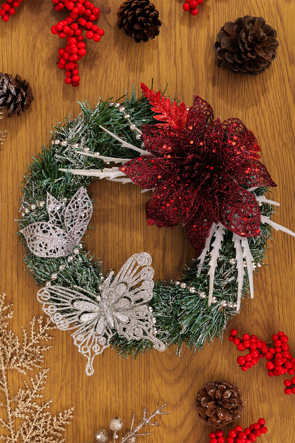 Kalėdinis vainikas "Fiore"